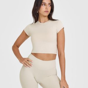 Cotton Icon Baby T-Shirt Sand