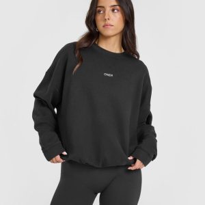 Mid Weight Sweatshirt Soft Black
