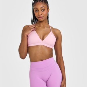 EasyLift™ Ultra Minimal V Neck Bralette Petal Pink