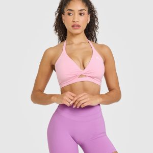 Unified Twist Sports Bra Petal Pink