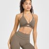 Unified Twist Sports Bra Moss Brown