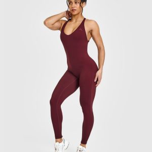 Unified Scoop Back All In One Long Rosewood