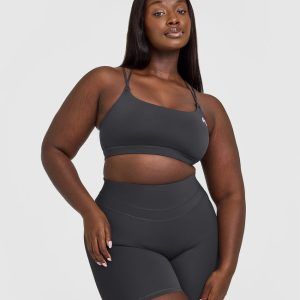 Everyday Cross Over Bralette Coal