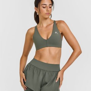 Unified Micro Bralette Dark Khaki