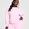 Lightweight Sweatshirt with Oner Logo Washed Chalk Pink