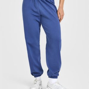 Lightweight Graphic Joggers Shadow Blue
