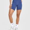 SoftMotion™ Cycling Shorts 8" Shadow Blue