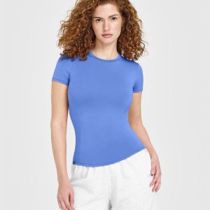 Mellow™ Soft Short Sleeve T-Shirt Glaucous Blue