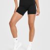SoftMotion™ Fold Over Shorts 6" Black