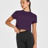 Cotton Relaxed T-Shirt Blackberry Purple